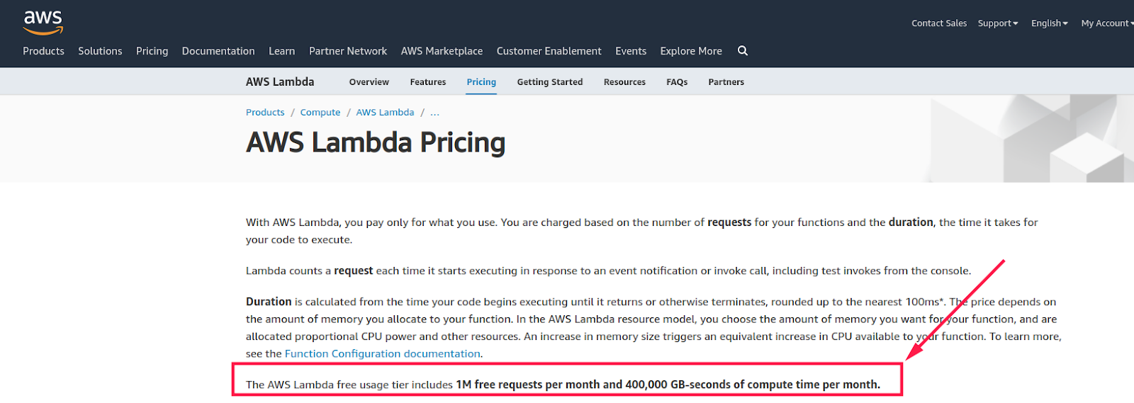 AWS Lamda Pricing