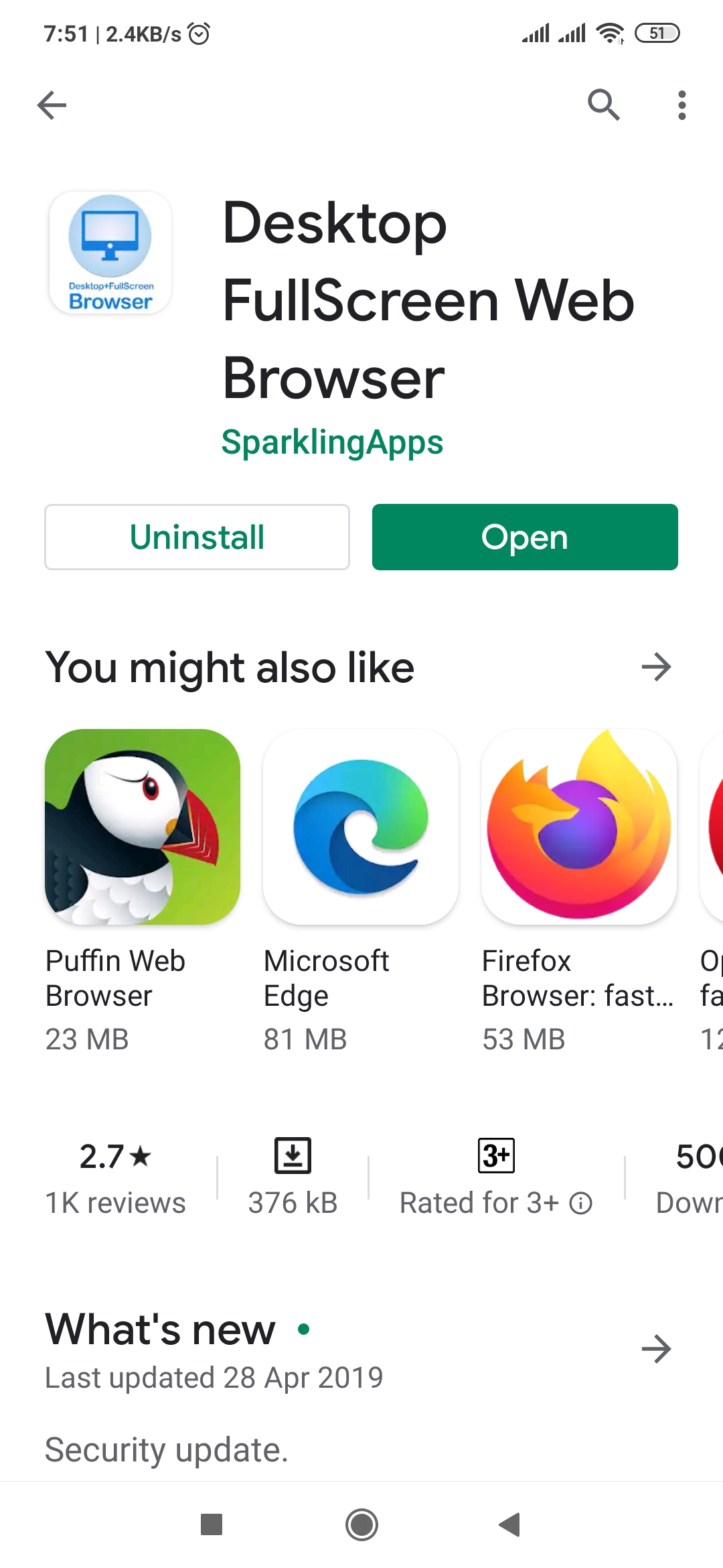 Desktop Browser on Play Store